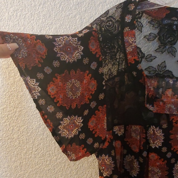 Curvy sense size 1x beautiful women fall top - Picture 5 of 8